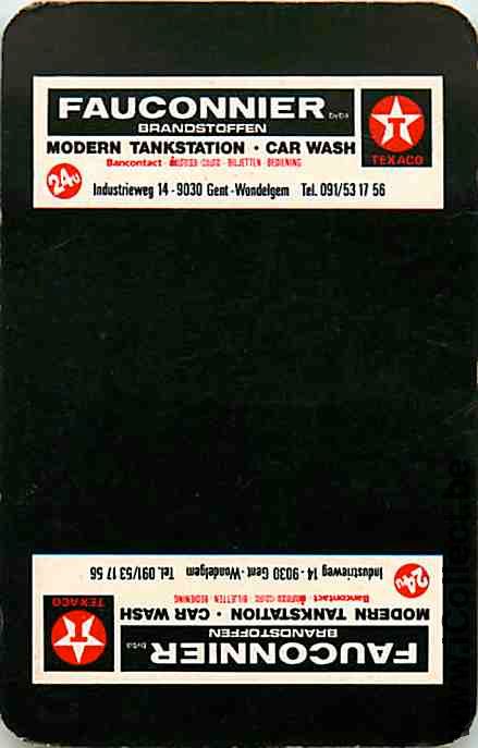 Single Swap Playing Cards Motor Oil Texaco Fauconnier (PS14-11C) - Click Image to Close